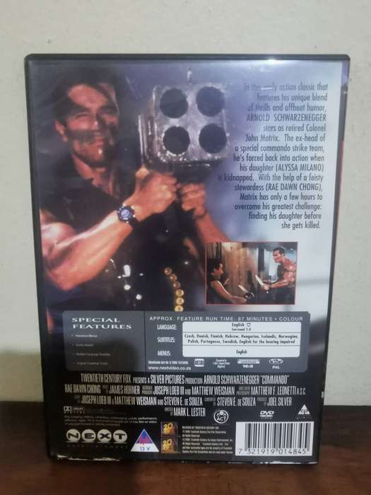 Commando on DVD