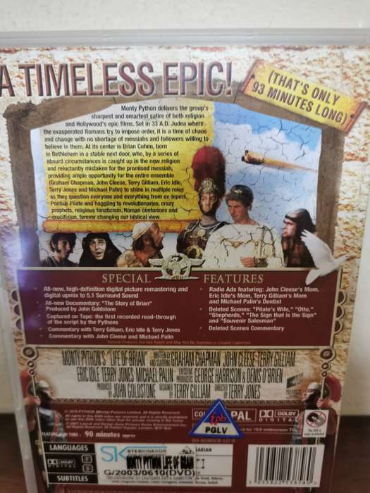 Monty Python's Life of Brian 2-Disc Immaculate Edition on DVD