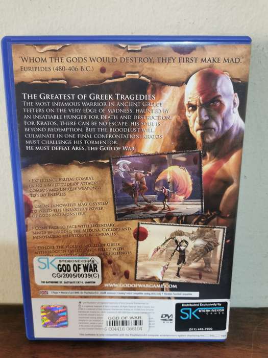 God of War on PlayStation 2 with Booklet