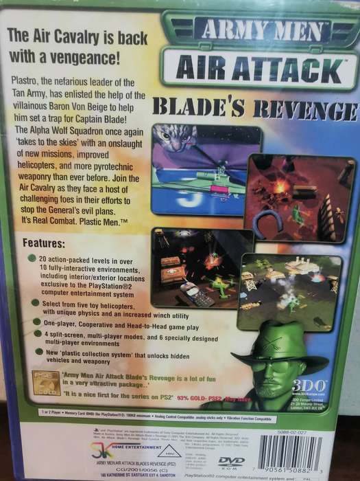 Army Men Air Attack, Blade's Revenge on PlayStation 2