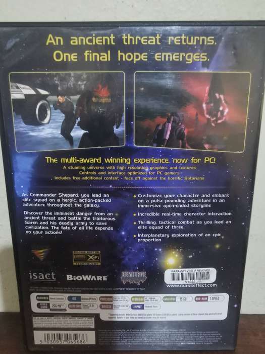 Mass Effect PC Game with Booklet