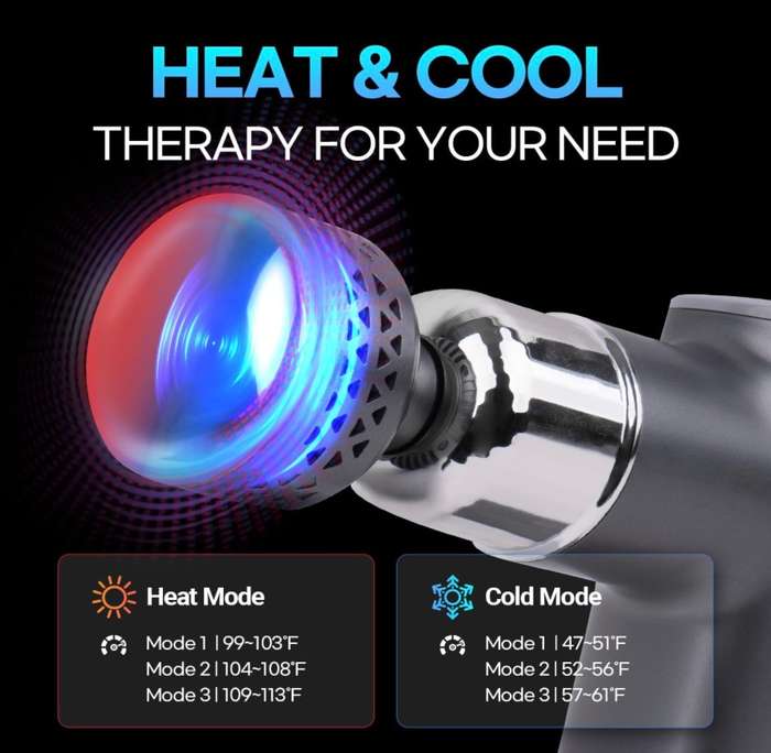 Hot / Cold Deep Tissue Impact Massager for Pain Relief