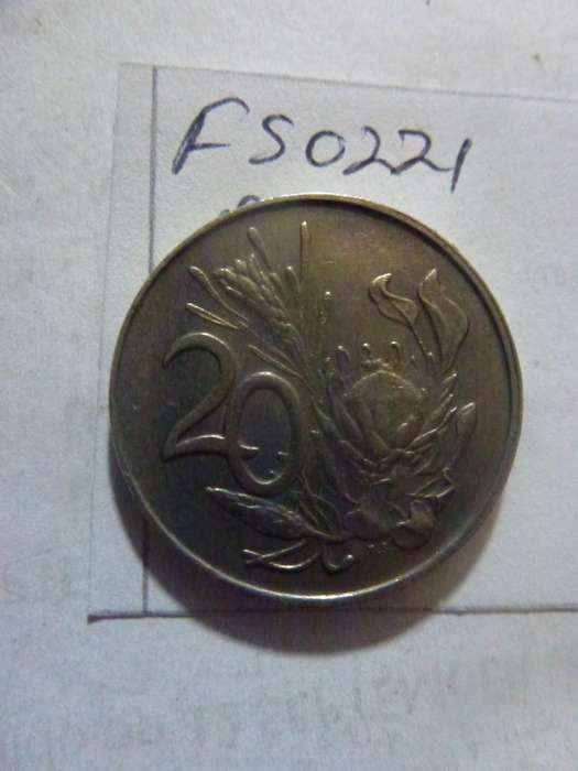 1989 Republic of South Africa 20 cent