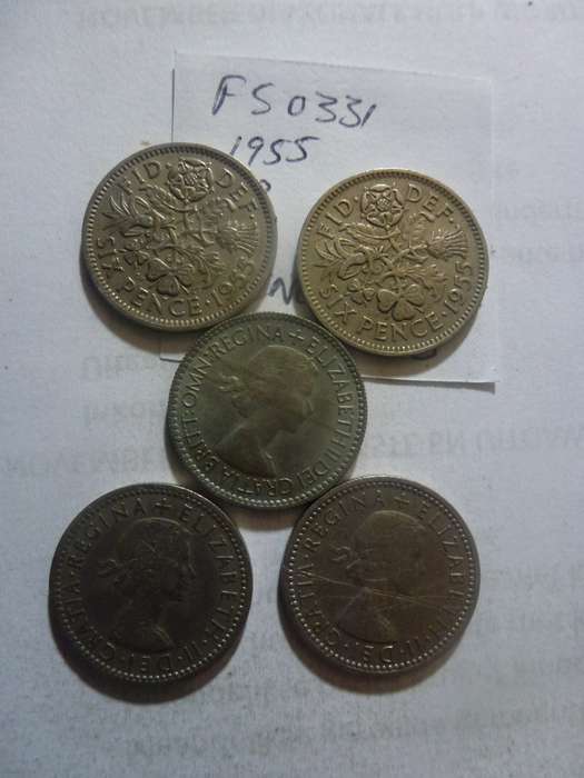 1955 Great Britain 6 pence