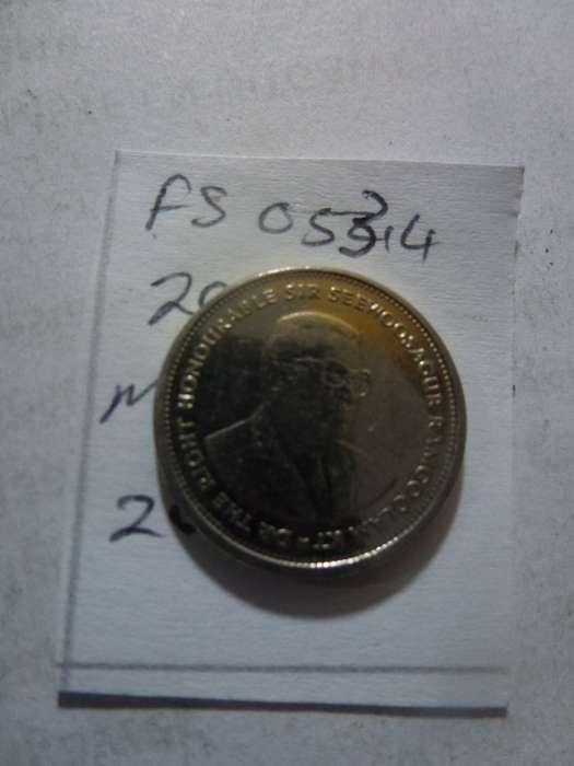 2016 Mauritius 20 cent