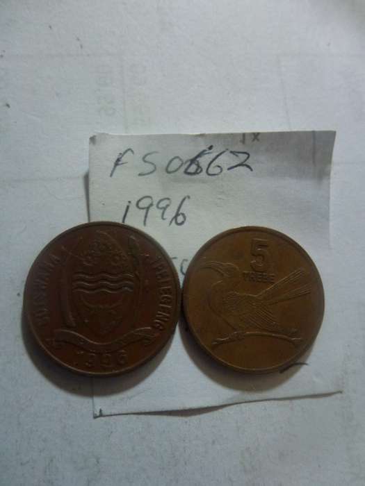 1996 Botswana 5 thebe