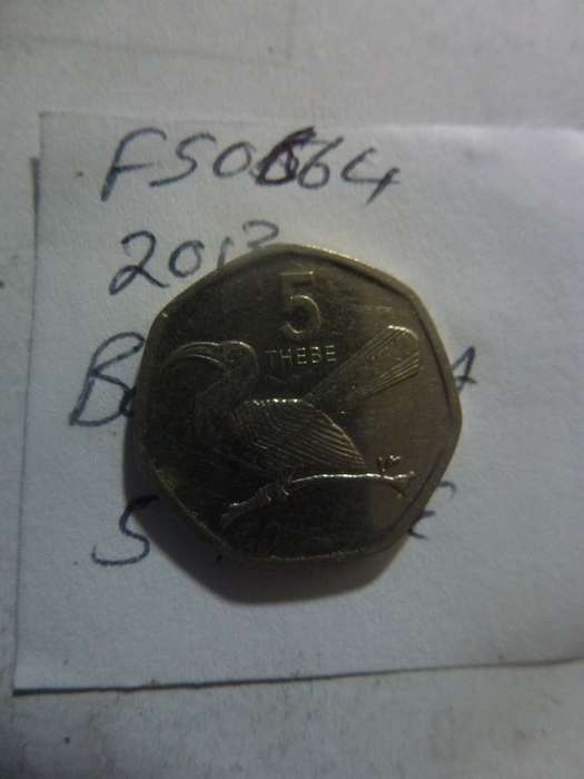 2013 Botswana 5 thebe