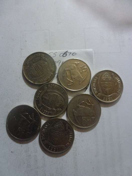 1991 Botswana 10 thebe