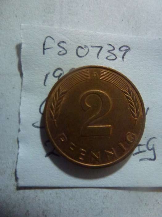 1991 Germany 2 pfennig