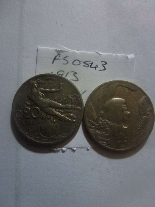 1913 Italy 20 centesimi