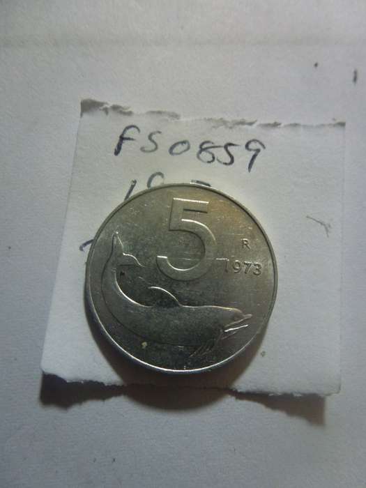 1973 Italy 5 lira