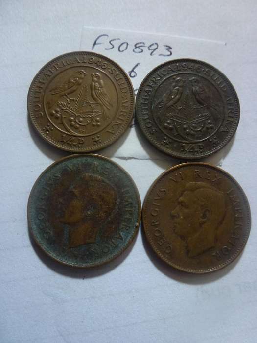 1946 Union of South Africa 1/4 penny