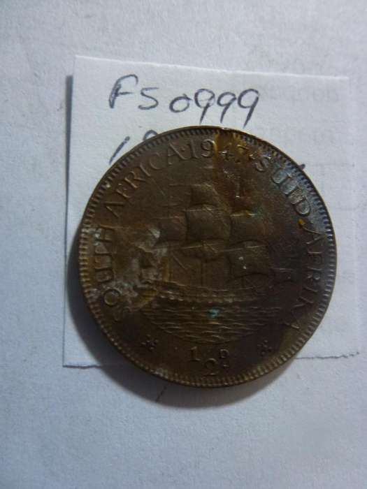 1947 Union of South Africa 1/2 penny