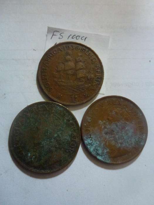 1936 Union of South Africa 1 penny