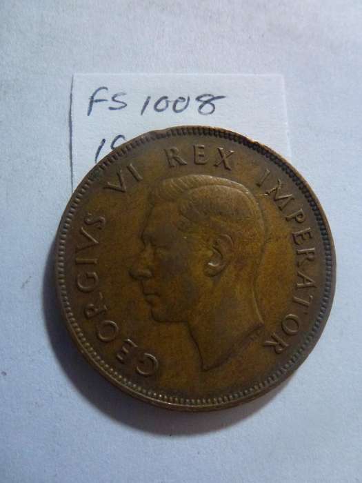 1945 Union of South Africa 1 penny