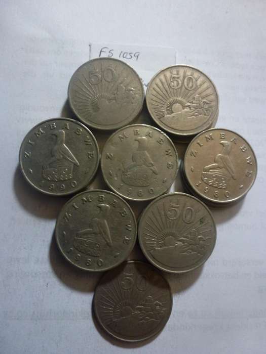 1980 Zimbabwe 50 cent