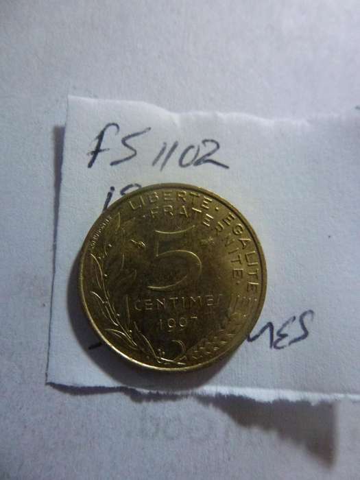 1997 France 5 centimes