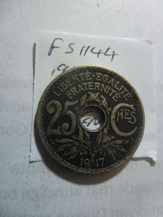 1917 France 25 centimes