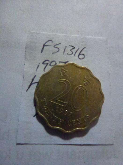 1997 Hong Kong 20 cent