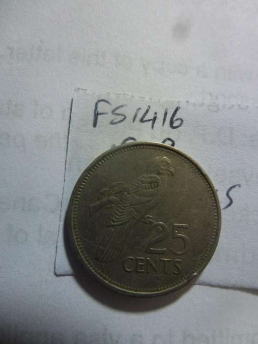 1989 Seychelles 25 cent