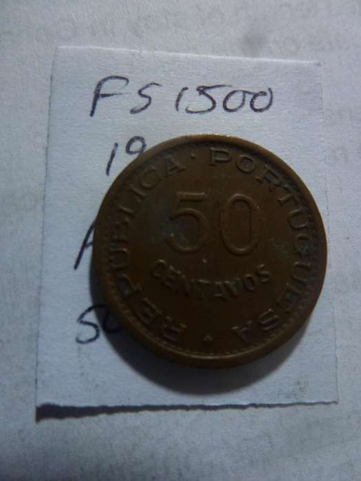 1954 Angola 50 centavos
