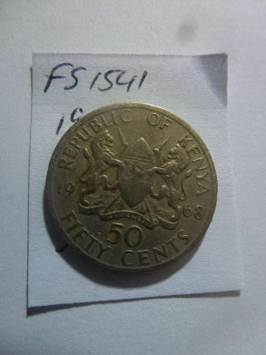 1968 Kenya 50 cent
