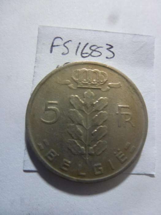 1967 Belgium 5 franc Dutch