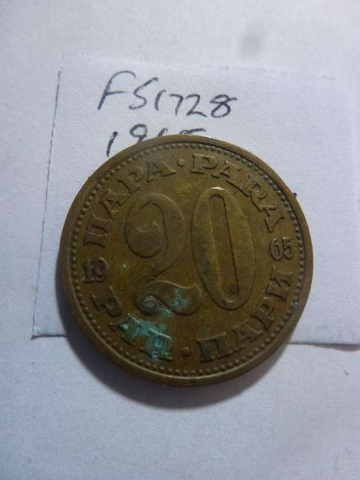 1965 Yugoslavia 20 para