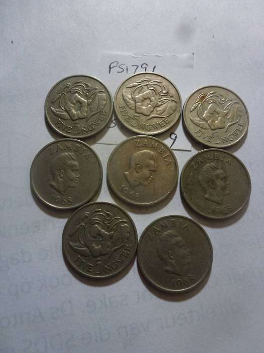 1968 Zambia 5 ngwee