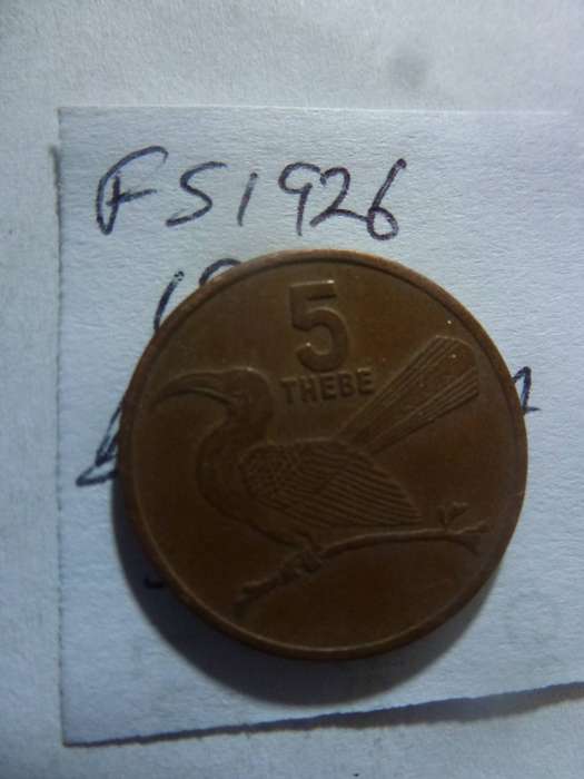 1996 Botswana 5 thebe