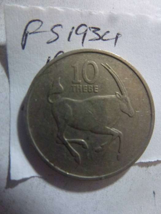 1989 Botswana 10 thebe