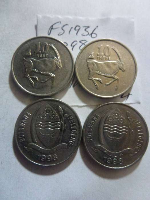1998 Botswana 10 thebe