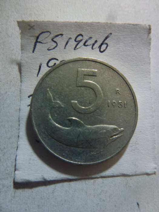 1951 Italy 5 lire