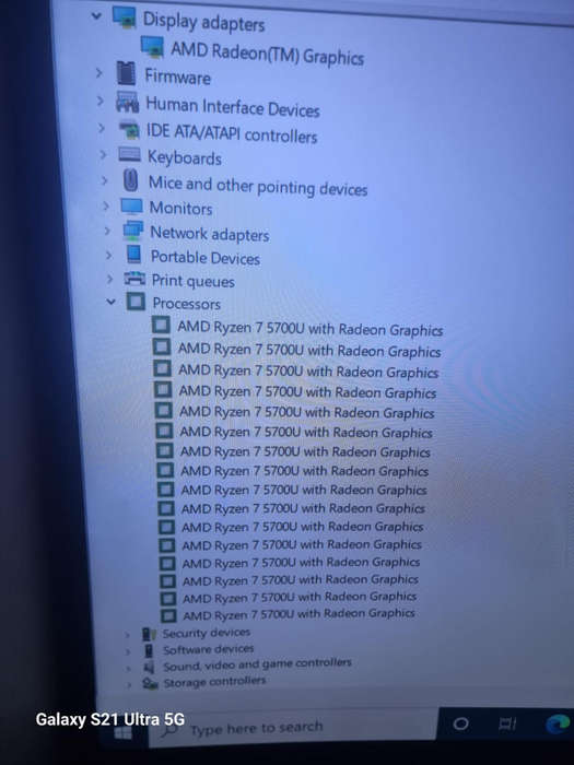 ASUS VIVOBOOK RYZEN 7 5000 SERIES LAPTOP 16 CORES8gb ram256NVME