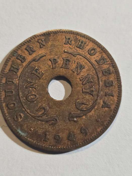 1949 Southern Rhodesia Penny - very rare