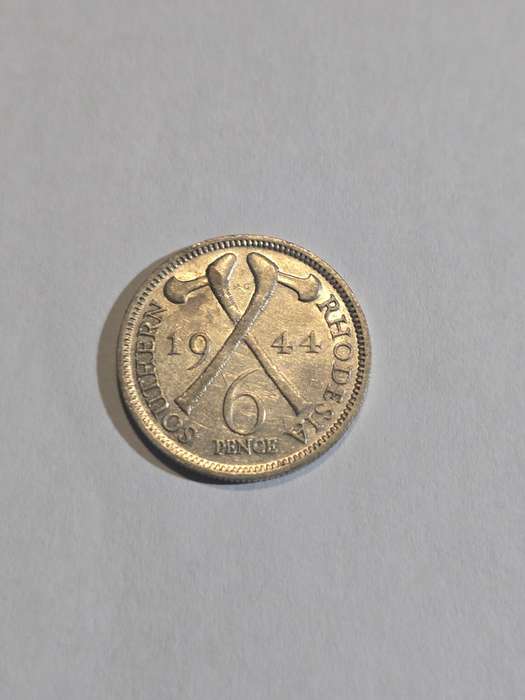 1944 Southern Rhodesia 6 pence - very rare