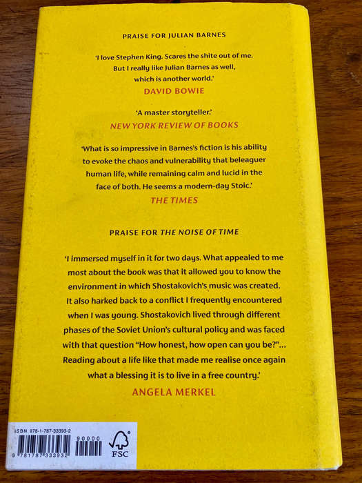 Elizabeth Finch by Julian Barnes
