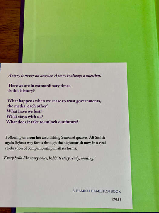 Companion Piece by Ali Smith