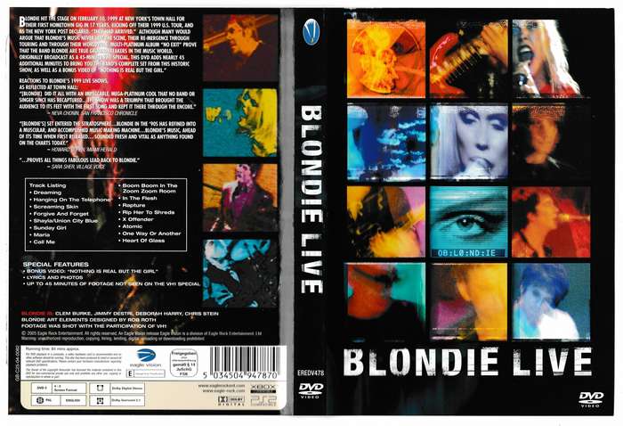 Blondie Live DVD (unused)