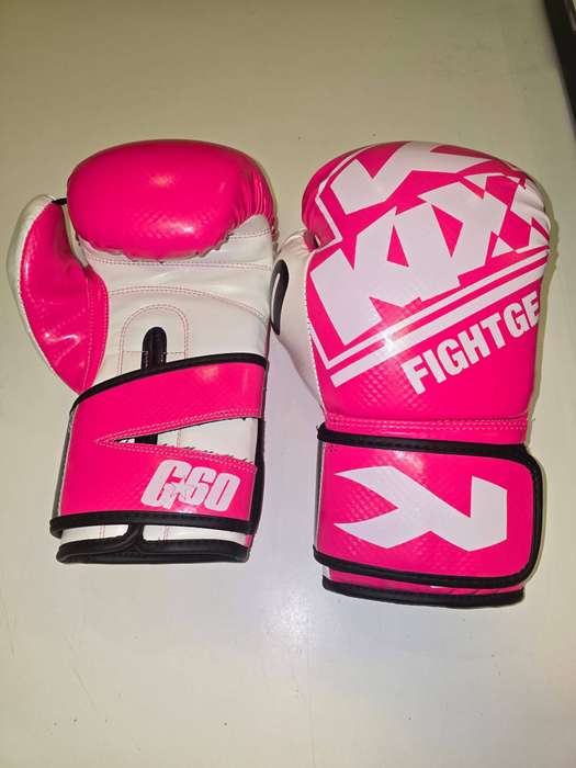 Pink & White Kixx Boxing Gloves