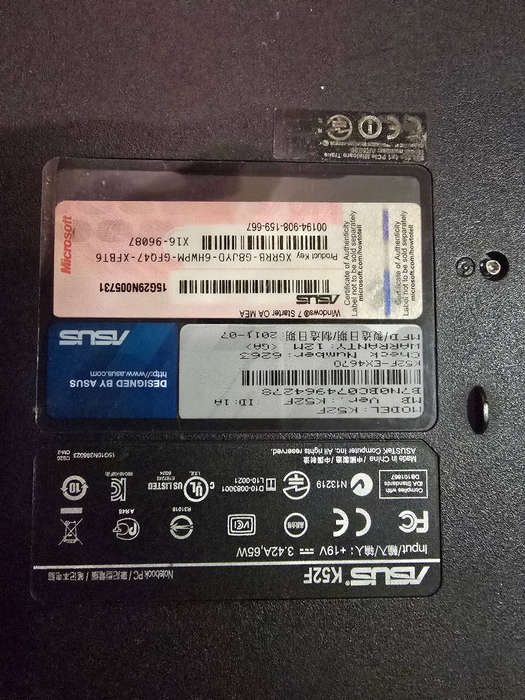 Asus laptop with charger