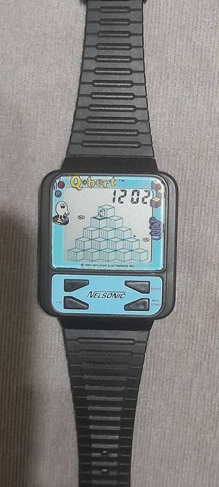Vintage Nelsonic Q*bert LCD Game Watch