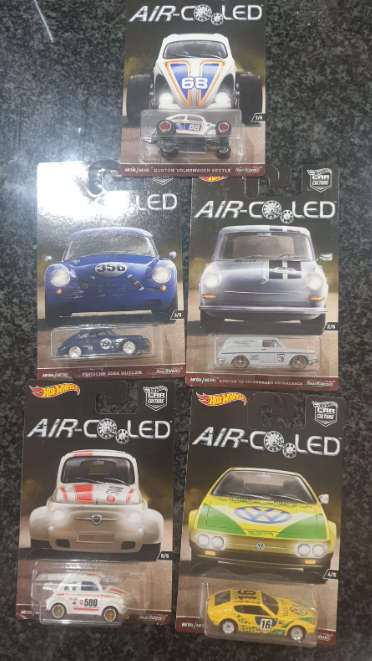 HOT WHEELS AIR COOLED FULL SET 5 CARS IN SET