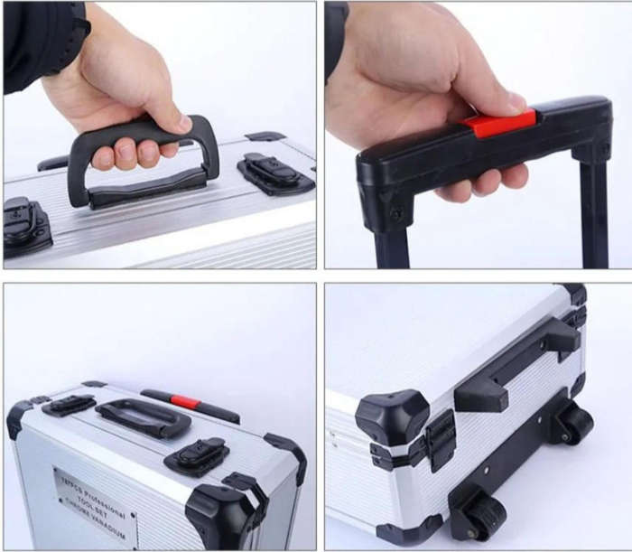 187 Piece A Must Have All In One Handyman DIY Tool Kit On Wheels & Gloves