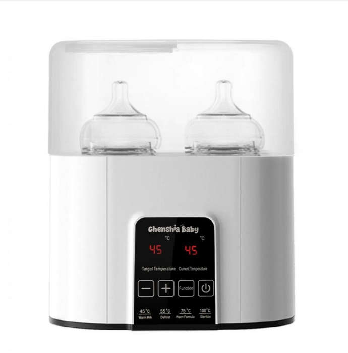 Chenshia Double Bottle Warmer & Steriliser LED Display Accurate Temperature