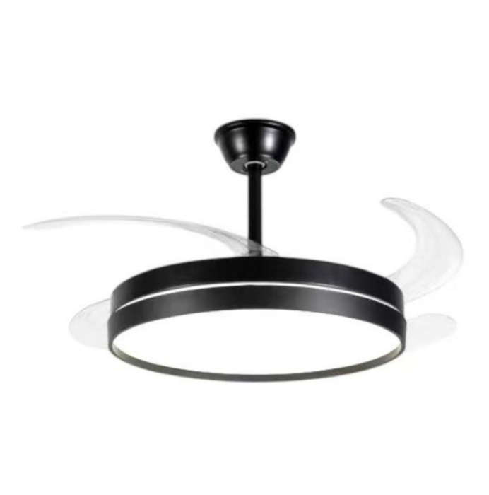 Hello Today 42 Inch 4 ABS Blades Modern Led Retractable Ceiling Fan Lights