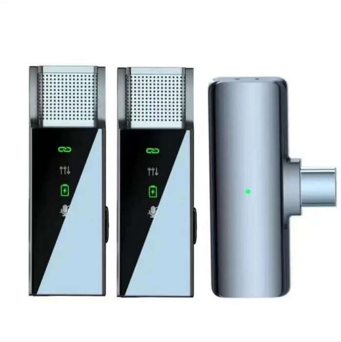 Wireless Lavalier Microphone with Display Charging Box- For IPHONE