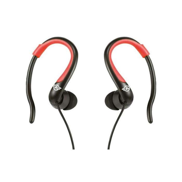 Amplify Sport Rapid Series Earbuds with Pouch  Black/Red