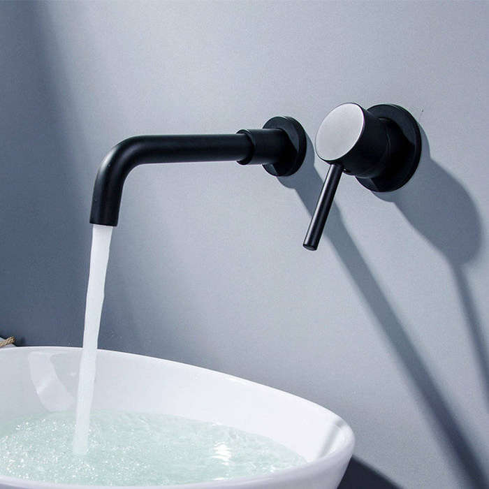 Kessler Wall Mount Mixer Tap Stick Black