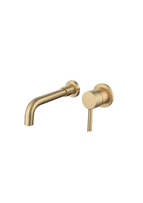 Kessler Wall Mount Mixer Tap Stick Brushed Gold